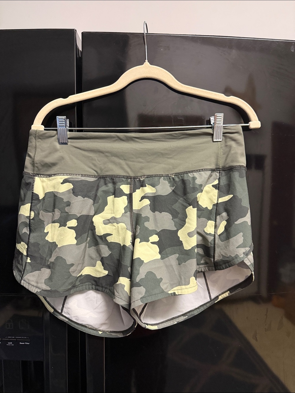 lululemon Women’s Olive Camo Active Shorts